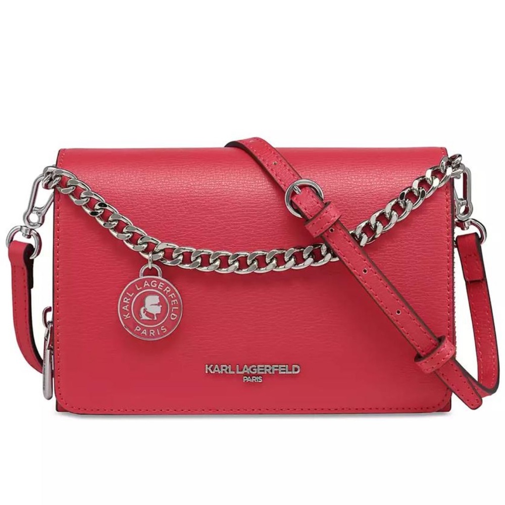 Karl Lagerfeld Vibrant Pink Paris Crossbody Purse!